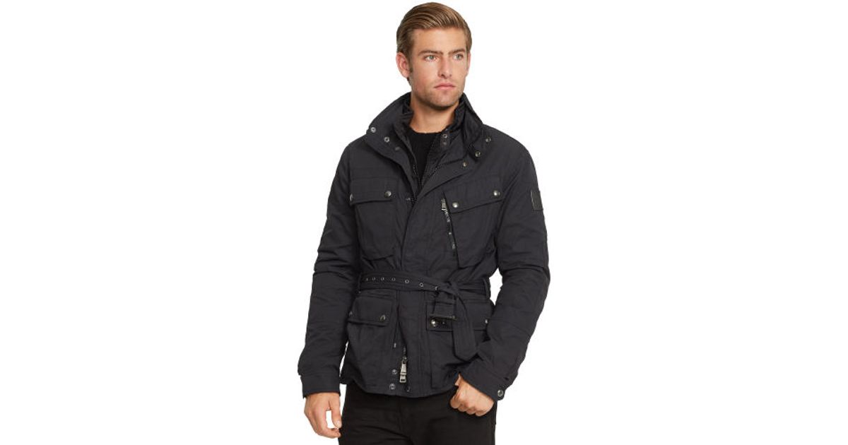 RLX Ralph Lauren Belted Convertible Jacket in Black for Men Lyst