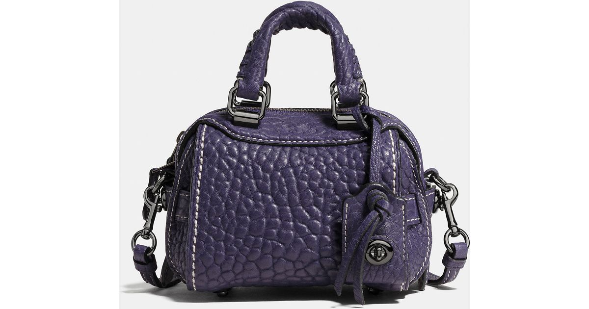 COACH Ace Satchel 14 In Glovetanned Nappa Leather in Blue Lyst