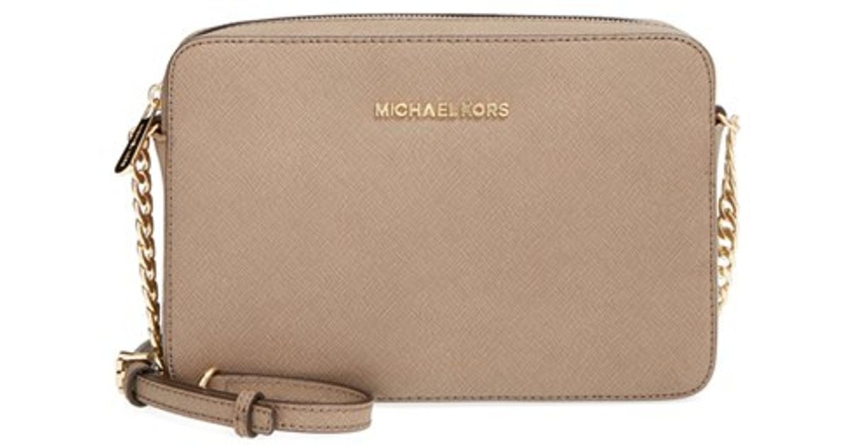 michael kors jet set east west crossbody saffiano leather