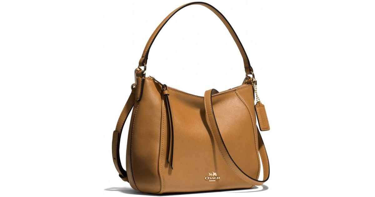 COACH Top Handle In Leather in White Lyst