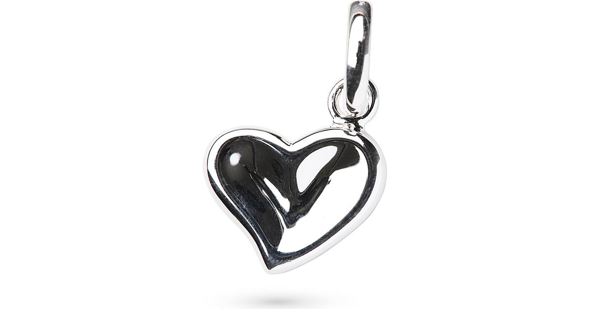 Links Of London Thumbprint Heart Charm For Women In Metallic Lyst