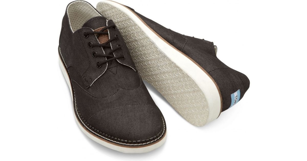 Toms Black Denim Mens Brogues For Men Lyst - Toms Brogues Leather Toms Black Denim Mens Brogues For Men Lyst - Toms Brogues Leather