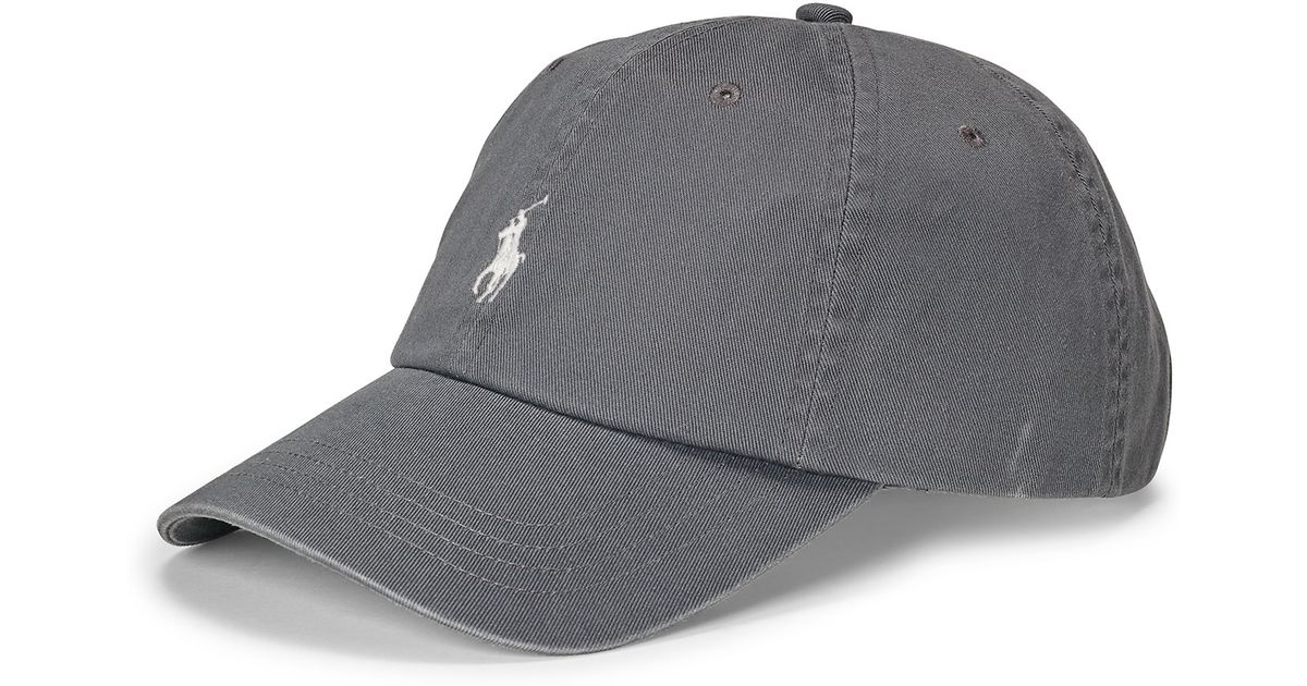 gray polo hat