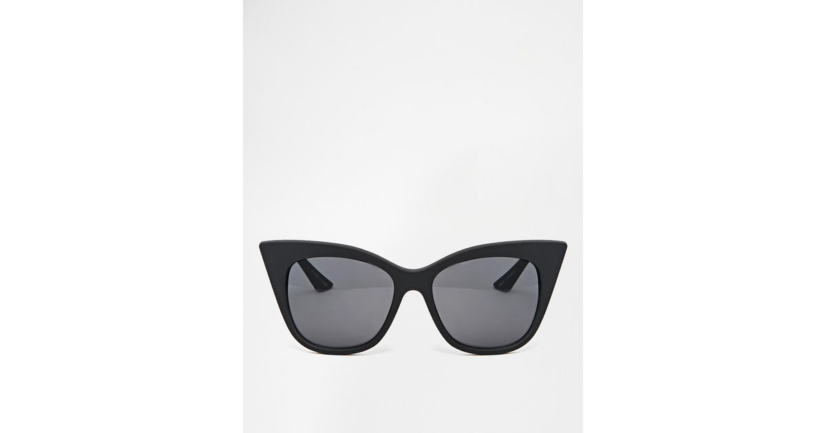 Quay Modern Love Cat Eye Sunglasses in Black Lyst