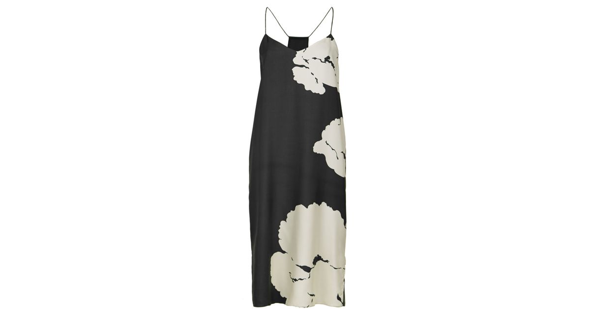 Tibi Amara Print Slip Dress in Black Lyst