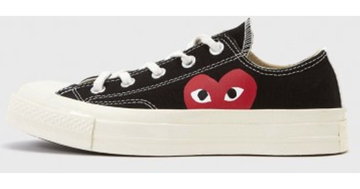 black low top comme des garcons