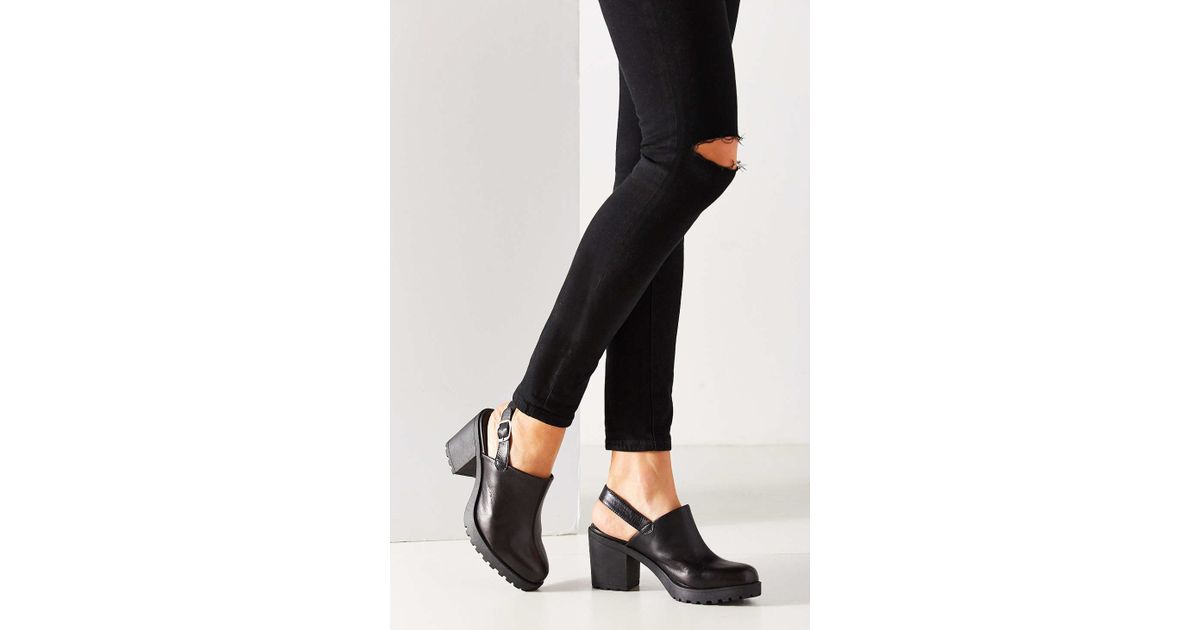 Vagabond Shoemakers Grace Slingback Mule Heel in Black | Lyst