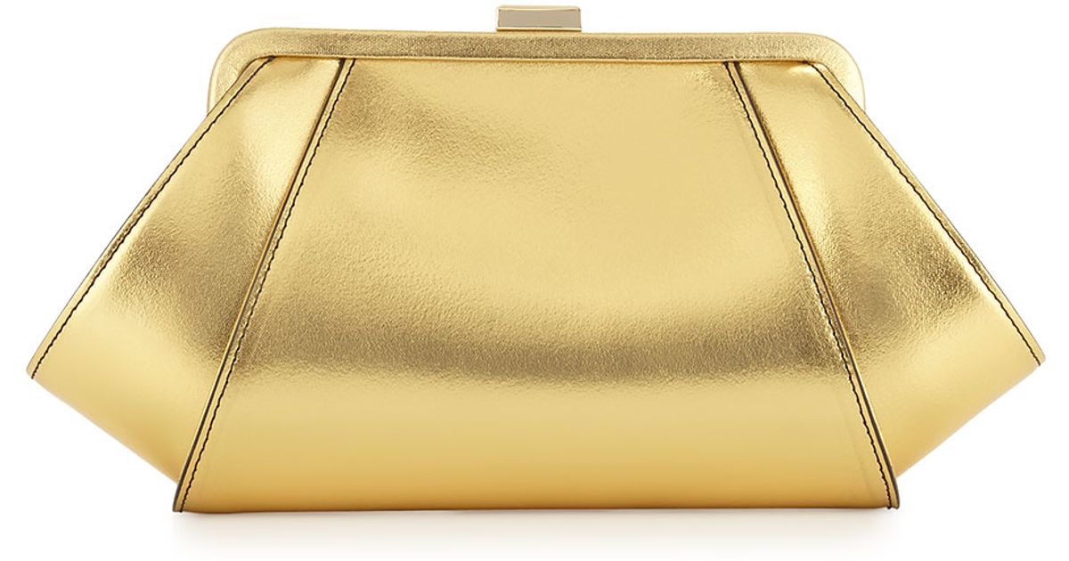 gold evening clutch