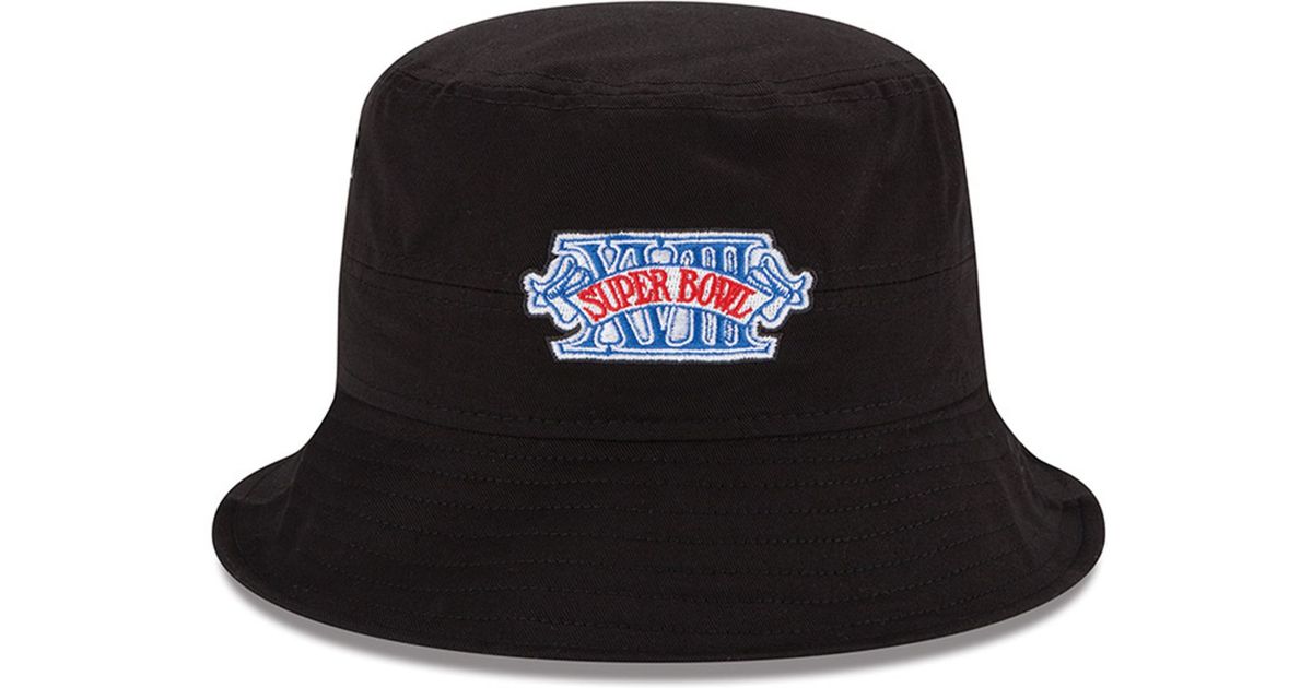 KTZ Oakland Raiders Multi Super Bowl Champ Bucket Hat in Black for Men ...