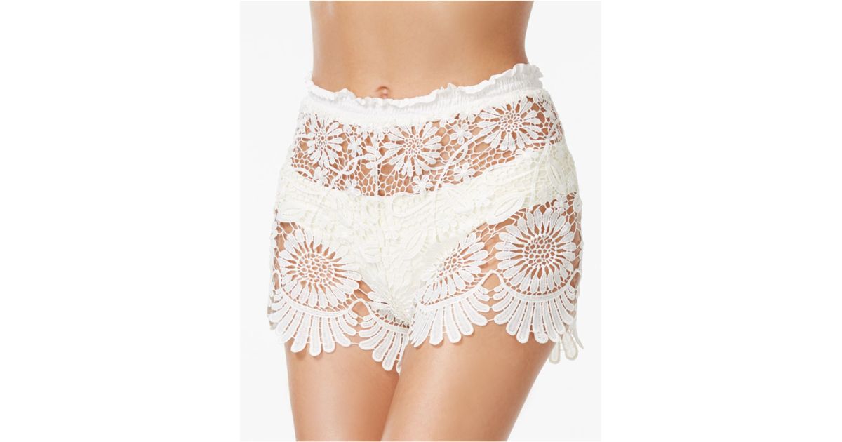 Jessica Simpson Sheer Lace Cover-up 
