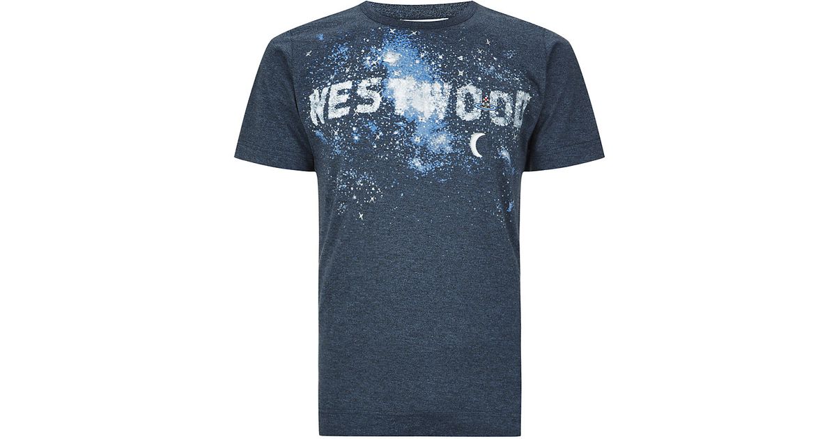 Vivienne Westwood Westwood Hollywood Glitter Tshirt in Blue for 