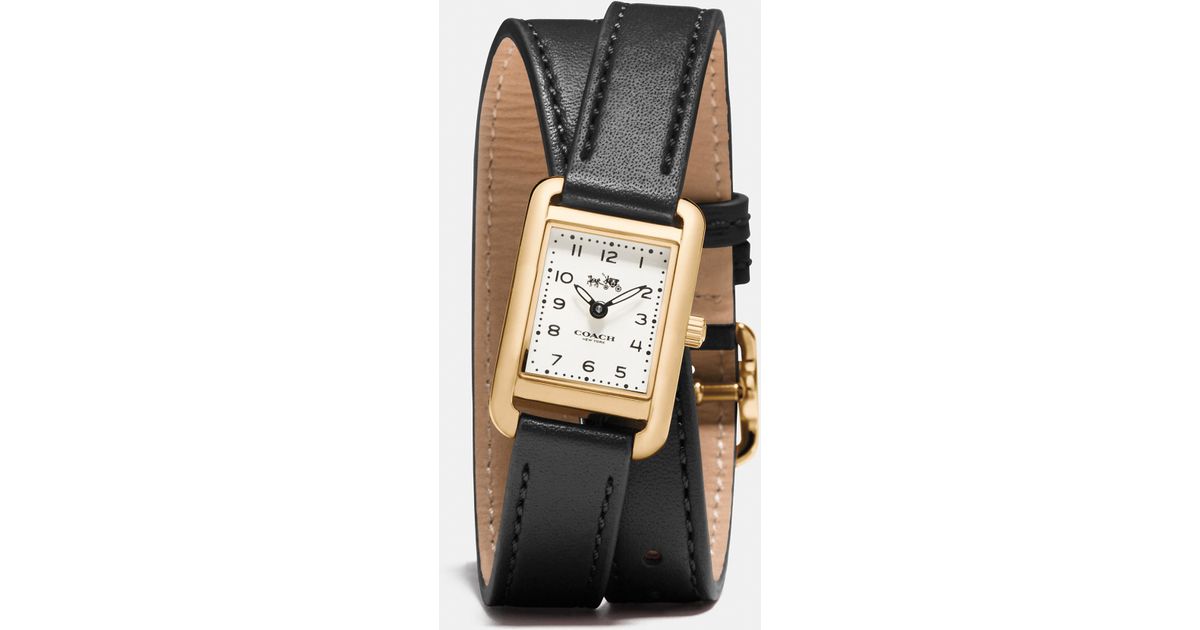 coach double wrap watch