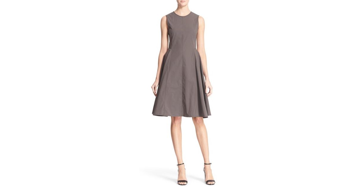 linen flare dress