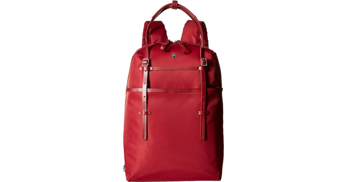 Victorinox Victoria Harmony 2-in-1 Convertible Laptop Backpack/should Bag  in Black Cherry (Red) - Lyst