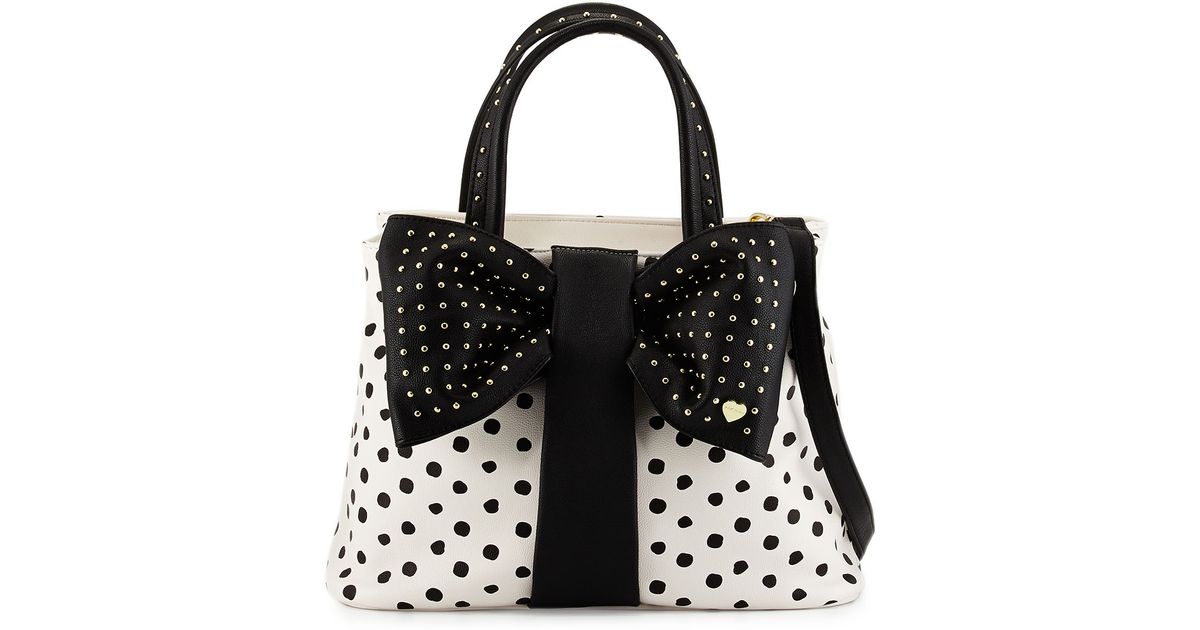 polka dot handbag