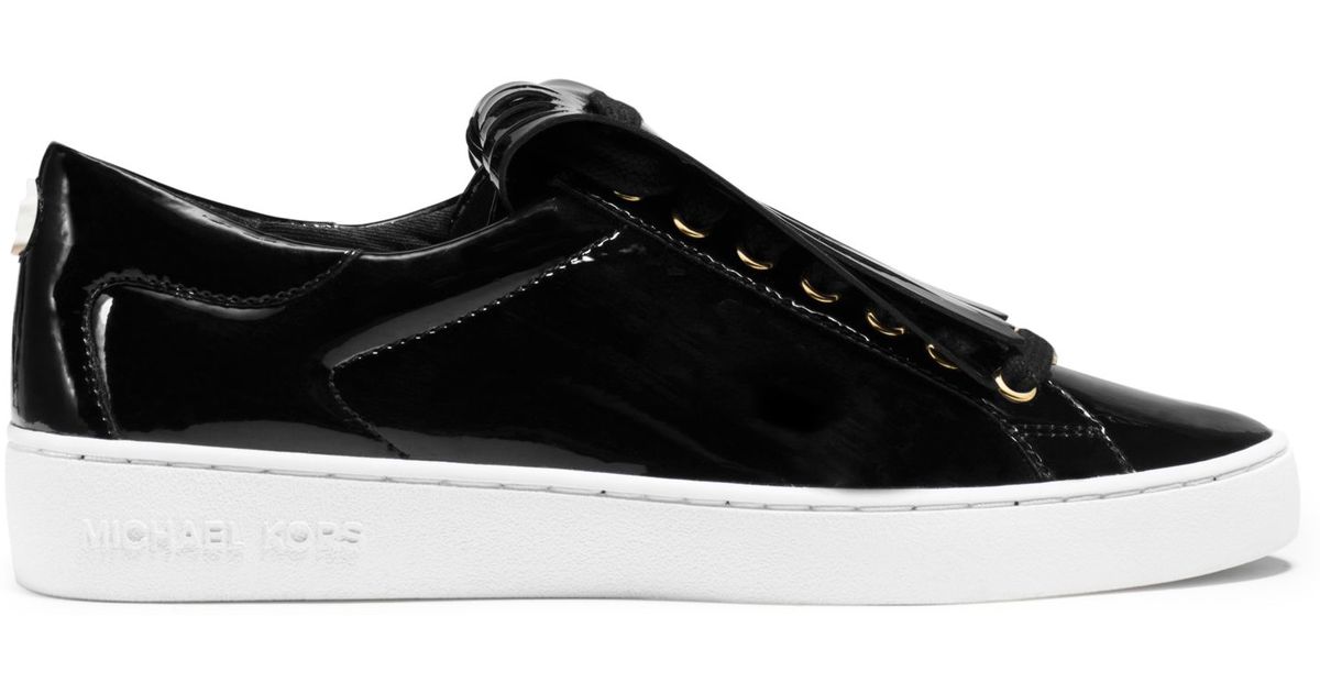 patent leather sneaker