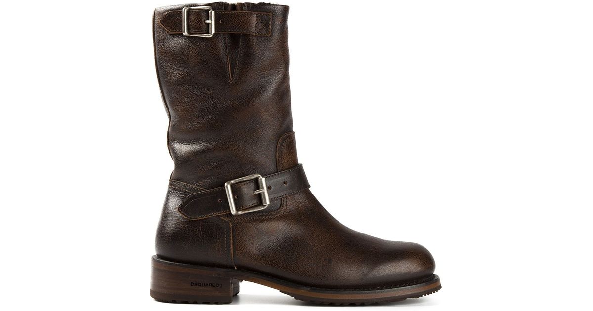 dsquared biker boots