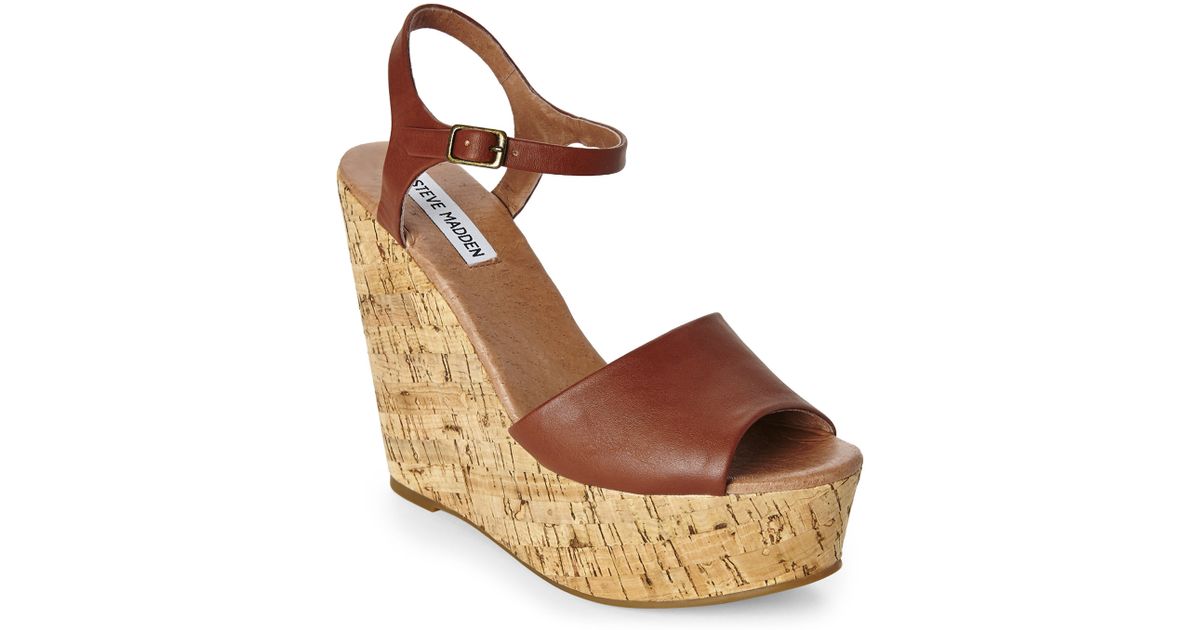 steve madden cork wedges