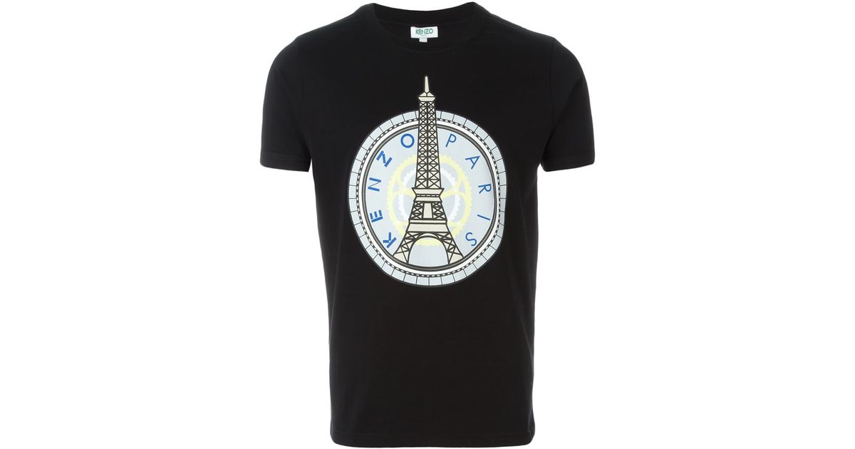KENZO Cotton 'eiffel Tower' T-shirt in 