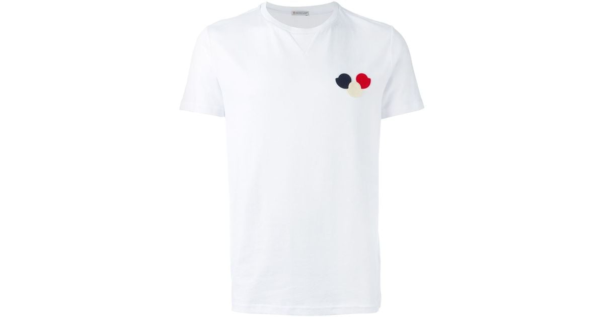 Moncler Logo Patch Cotton T-Shirt in 