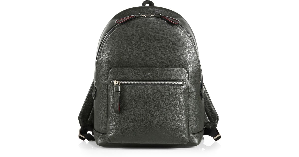bally backpack leather
