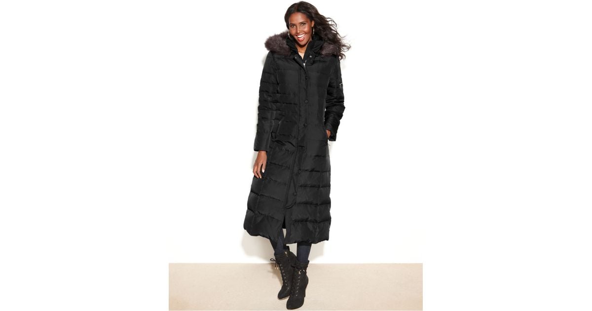 dkny maxi puffer