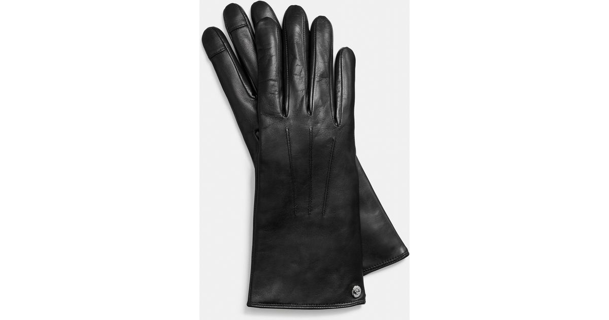 leather tech gloves
