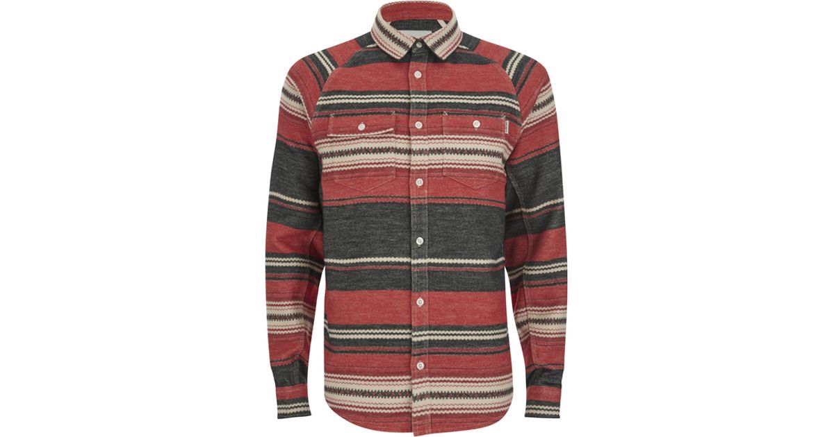 Carhartt Men's Ls Poncho Shirt Jacquard Flannel in Red for Men - Lyst