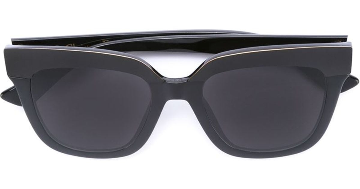 Dior 'soft 2' Sunglasses in Black - Lyst