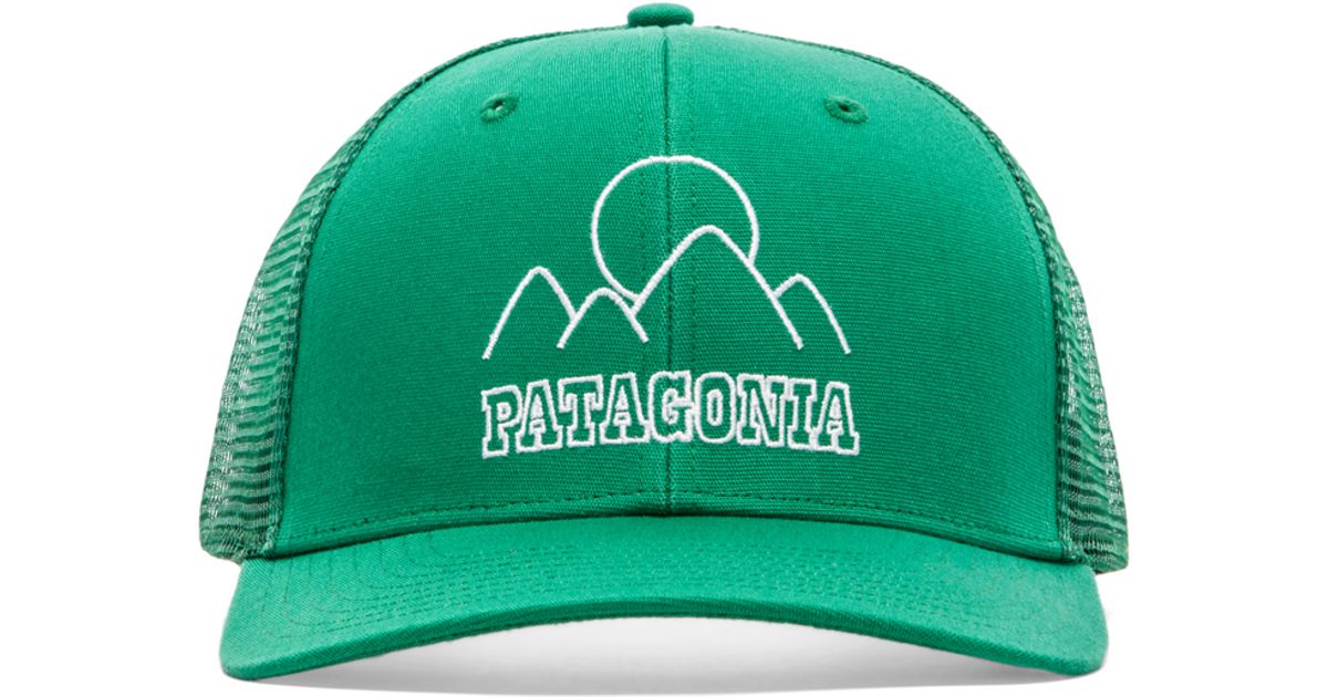 patagonia green cap