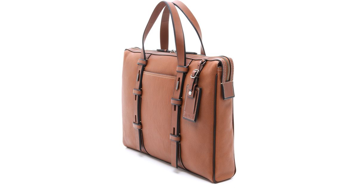 tumi briefcase leather
