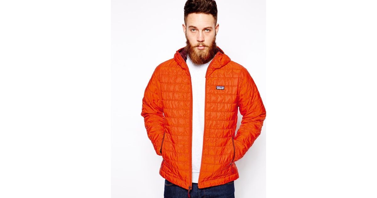 Patagonia Nano Puff Hoody in Orange for Men | Lyst