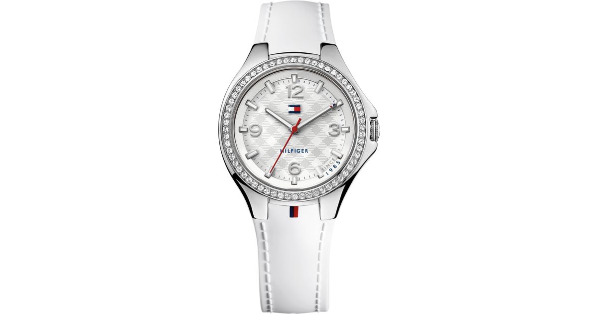 tommy hilfiger white strap watches