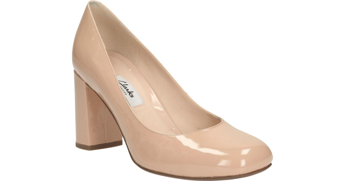 clarks block heels