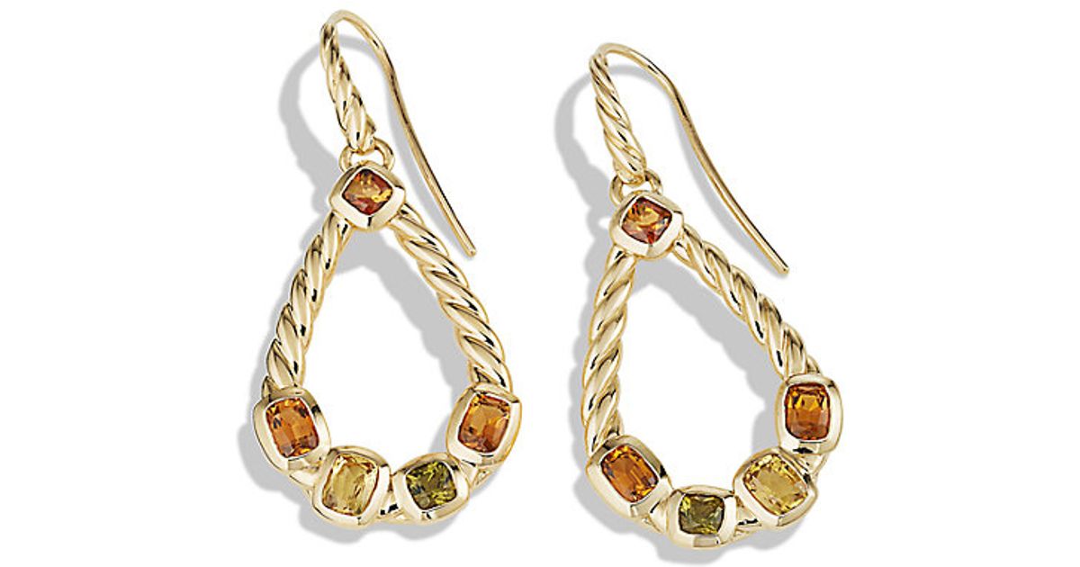 David Yurman Confetti Drop Earrings In Gold Metallic Lyst