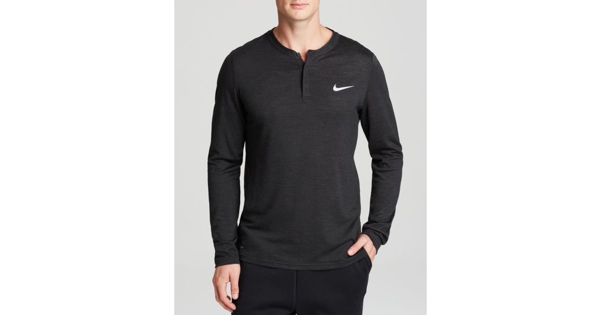 nike henley long sleeve