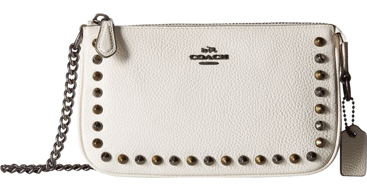 COACH Nolita Wristlet 19 in qb/Chalk (White) Lyst