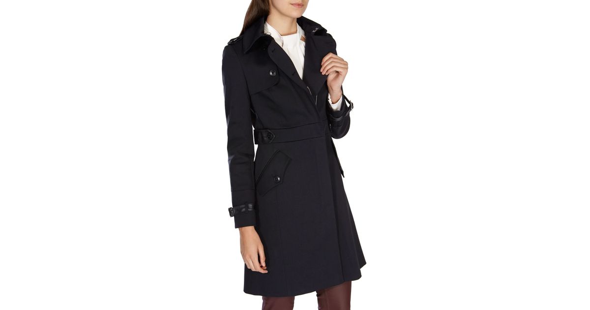 karen millen black trench coat