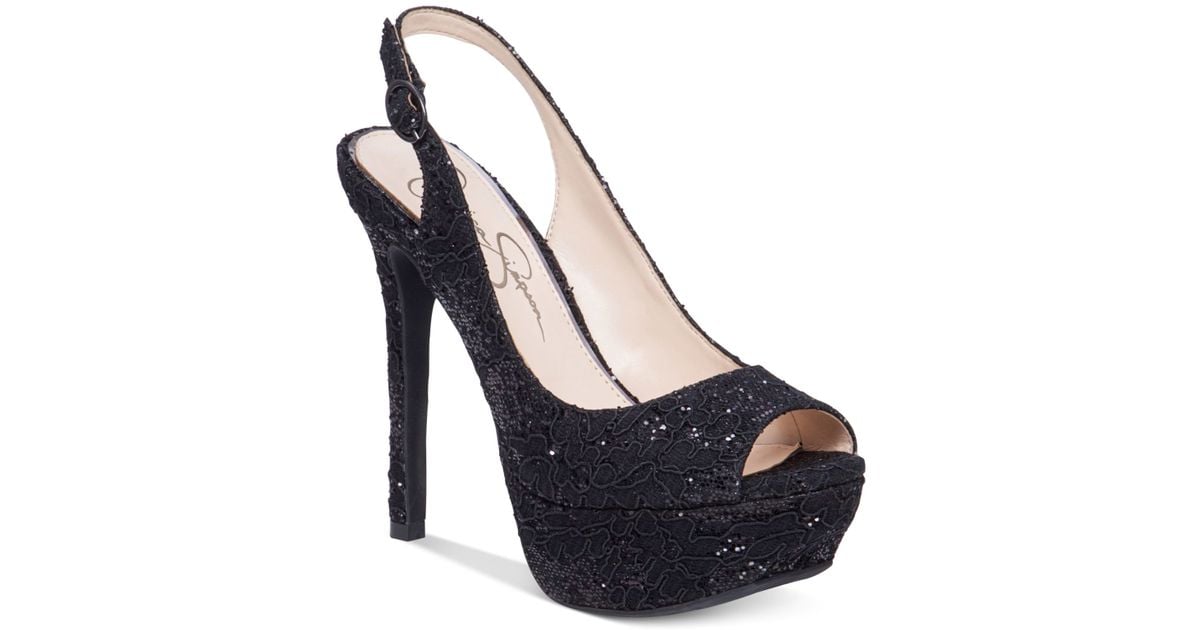 jessica simpson lace heels