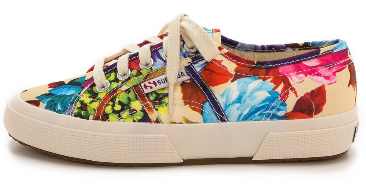 superga hawaiian floral sneakers