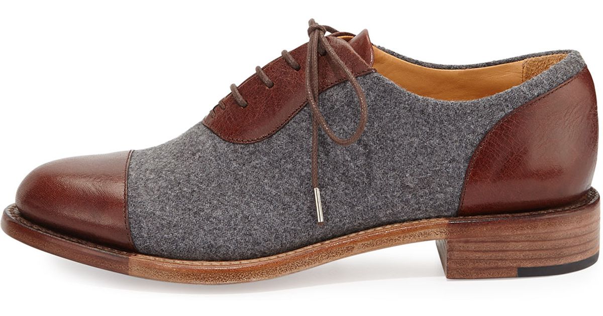wool oxford shoes