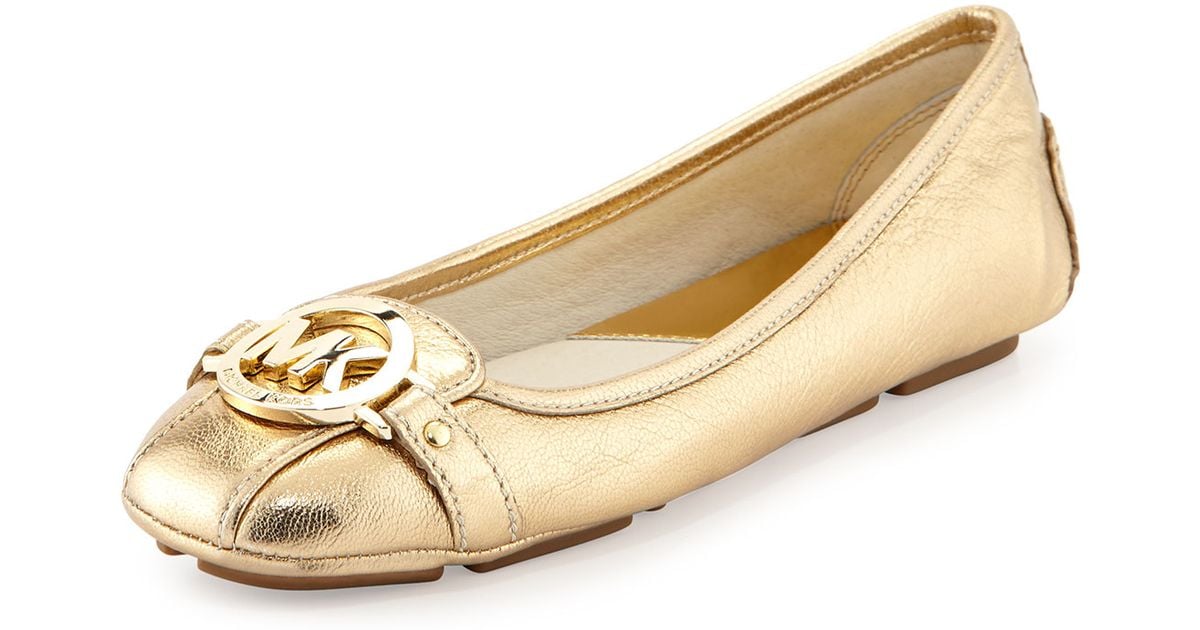 mk gold shoes