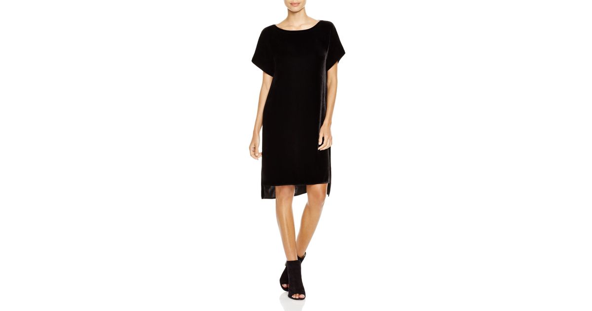 eileen fisher velvet dress