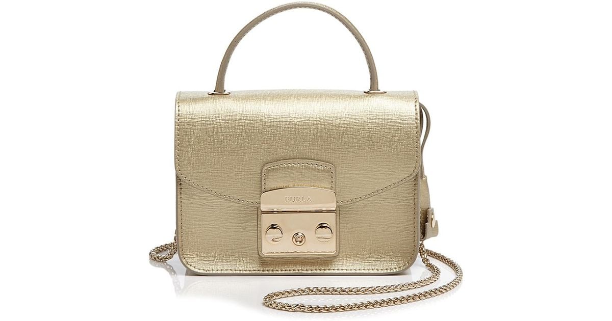 furla metropolis mini gold