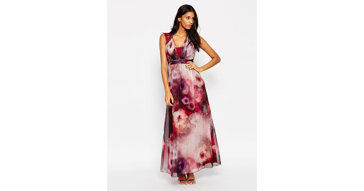 little mistress berry maxi dress