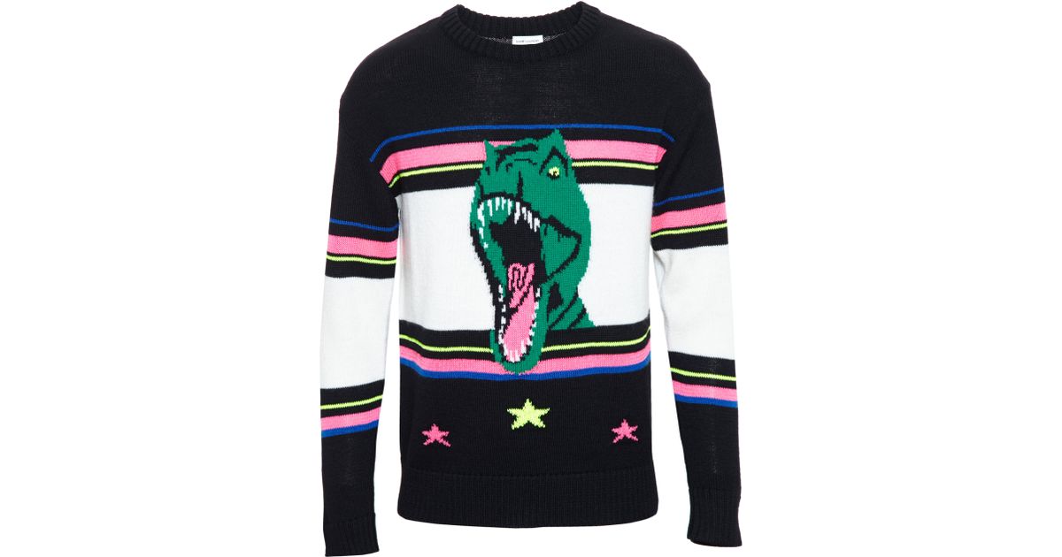 ysl dinosaur sweater