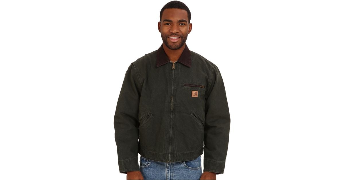 Carhartt Sandstone Detroit Jacket in Moss (Green) for Men - Lyst