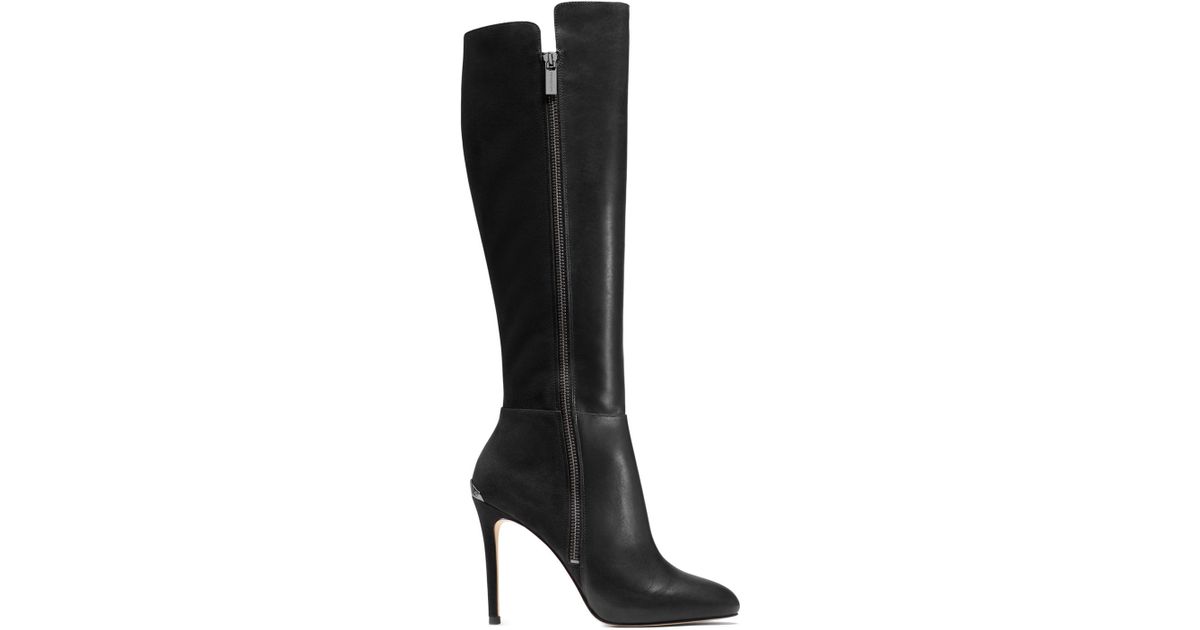 Clara Tall High Heel Boots in Black 