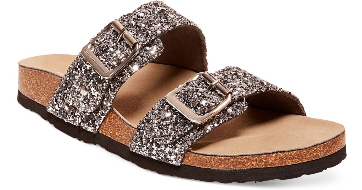 madden girl brando sandals glitter