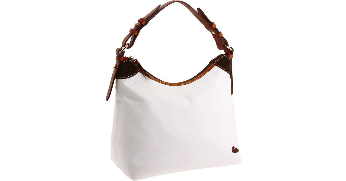 Dooney & Bourke Nylon Large Erica Sac in White/Natural (White) Lyst